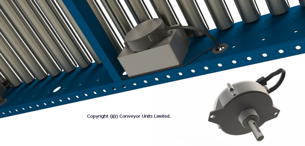 Painted Steel 24V DC Powered Conveyor – Advantages & Choice of Motor Powers Technical Drawing